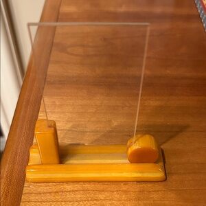 Butterscotch Bakelite Small Photo Frame Holder